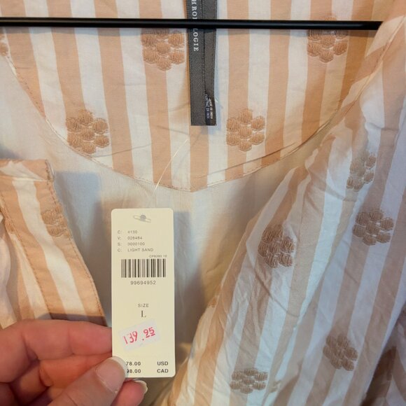 Anthropologie The Somerset Maxi Dress Textured Edition Smocked Tiered LightSand - Picture 3 of 7